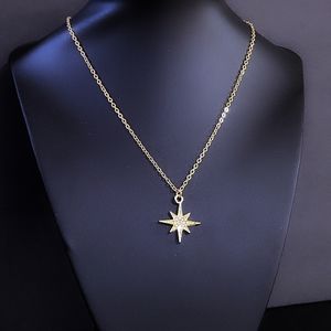 16" Gold Starburst Necklace